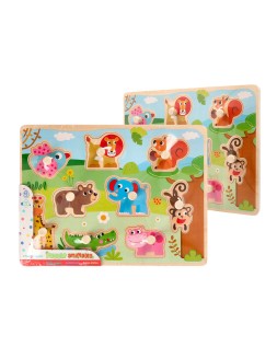 Puzle infantil imaginovo madera animales +18 meses 9 piezas 30x22,5x1,5cm
