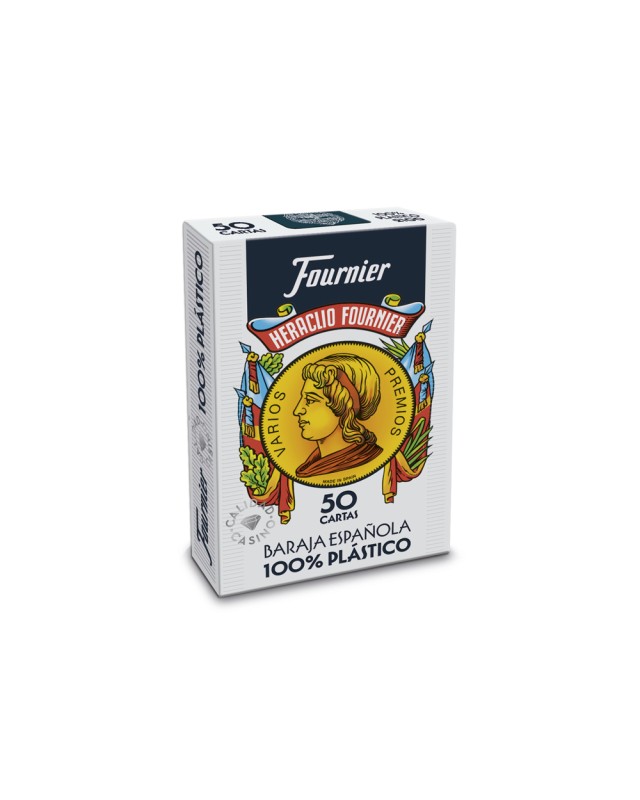 Baraja fournier española 100% plastico 50 cartas