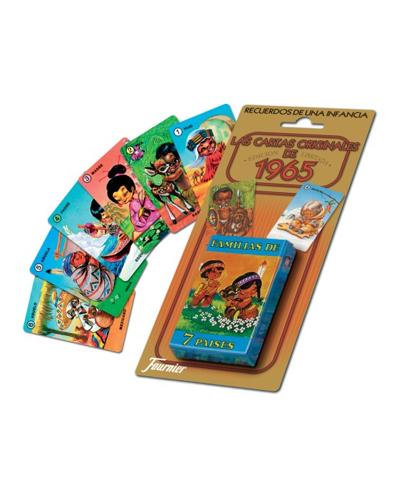 Baraja de cartas fournier infantil familias de 7 paises