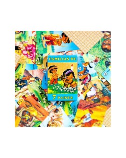 Baraja de cartas fournier infantil familias de 7 paises