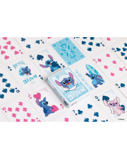 Baraja de cartas bicycle disney stitch