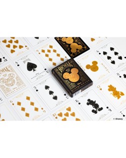 Baraja de cartas bicycle disney black and gold mickey