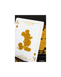 Baraja de cartas bicycle disney black and gold mickey