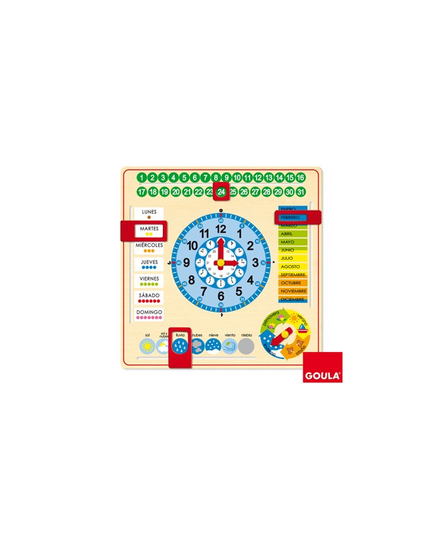 Reloj calendario diset castellano