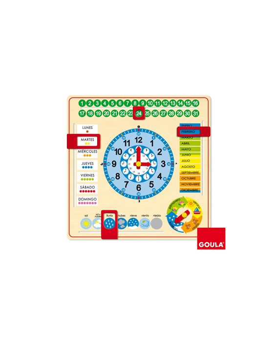 Reloj calendario diset castellano
