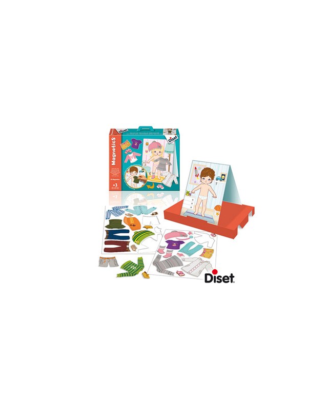 Juego diset didactico magnetico vestir niño-niña