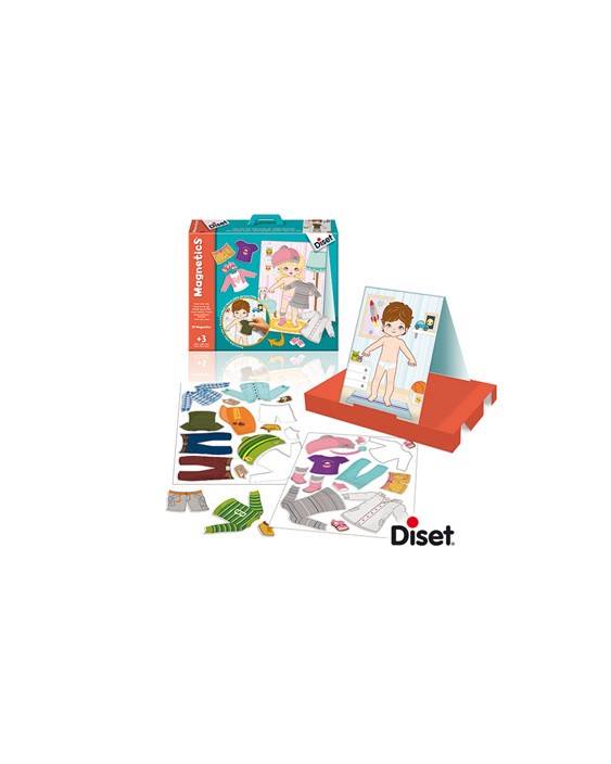 Juego diset didactico magnetico vestir niño-niña