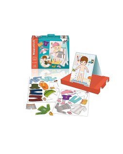 Juego diset didactico magnetico vestir niño-niña