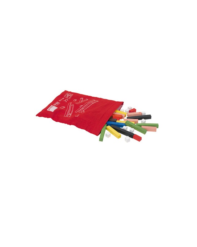 Juego goula didactico regletas en bolsa 55 piezas