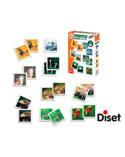 Juego diset didactico memo photo animals