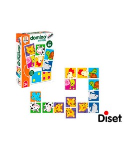 Juego diset educativo domino animals
