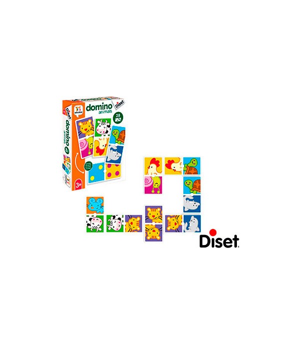 Juego diset educativo domino animals