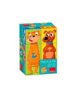 Puzle goula cubos de carton apilables match&mix 6 piezas