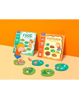 Juego didactico mideer dinosaurio con 64 adhesivos para suelo removibles