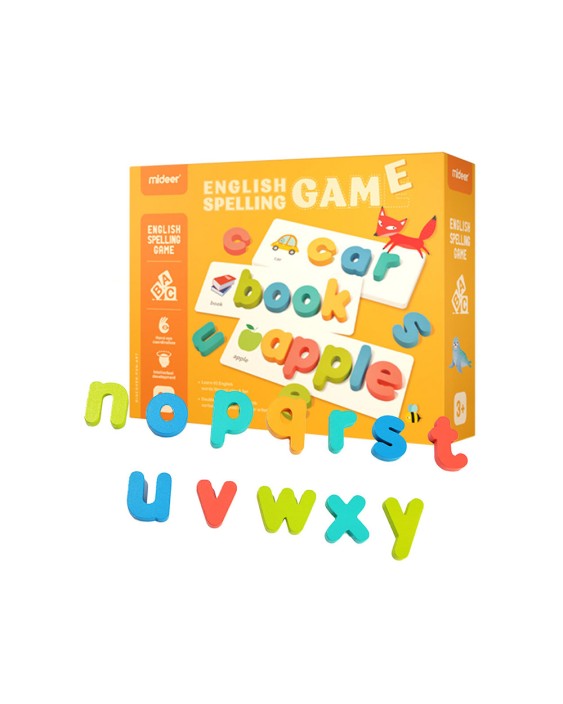 Juego didactico mideer emparejar letras en ingles