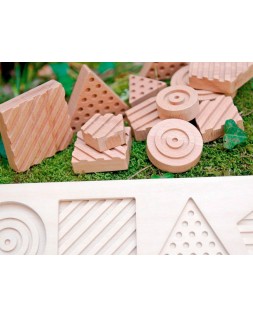 Juego didactico andreutoys formas geosensoriales madera 12 piezas