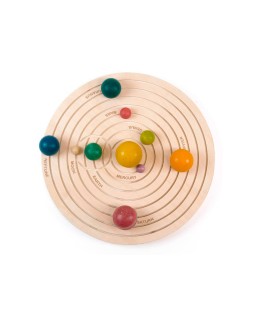 Juego didactico andreutoys sistema solar 3d madera