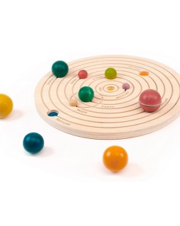 Juego didactico andreutoys sistema solar 3d madera
