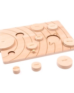 Juego didactico andreutoys sistema solar madera