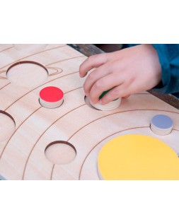 Juego didactico andreutoys sistema solar madera
