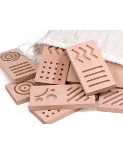 Juego didactico andreutoys domino sensorial madera 28 piezas