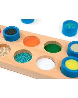 Juego didactico andreutoys cubos tactiles 10 texturas