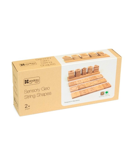 Juego didactico andreutoys formas geometricas sensoriales madera
