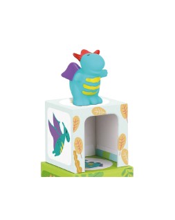 Juego infantil imaginovo cubos apilables nidos dinosaurios +12 meses 12 piezas 13x13x13cm