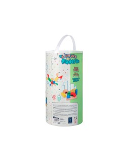 Juego infantil imaginovo madera construccion de bloques +12 meses 100 piezas 29x29x3,5cm