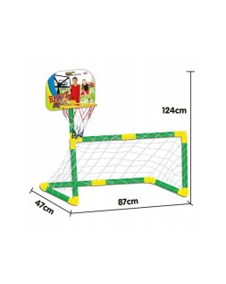 Juego de futbol y baloncesto mjd 2 en 1 +3 años