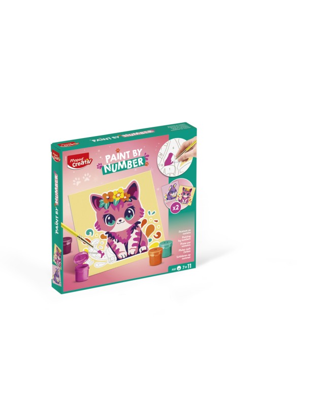 Juego maped creativ pinta por numeros gato/conejo