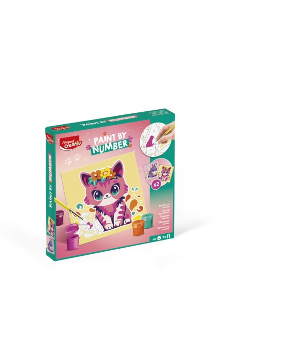 Juego maped creativ pinta por numeros gato/conejo