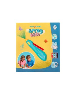 Aerografo infantil imaginovo recargable con usb contiene 30 plantillas y 12 rotuladores colores surtidos