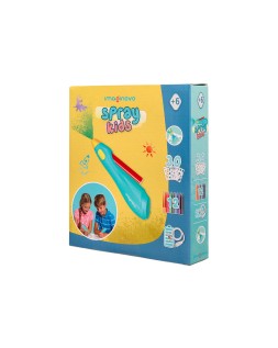 Aerografo infantil imaginovo recargable con usb contiene 30 plantillas y 12 rotuladores colores surtidos