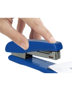 Grapadora q-connect kf11064 plastico azul capacidad 25 hojas