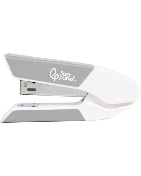Grapadora liderpapel con regalo de extraegrapas y caja de 1000 grapas 26/6 capacidad 20h color gris
