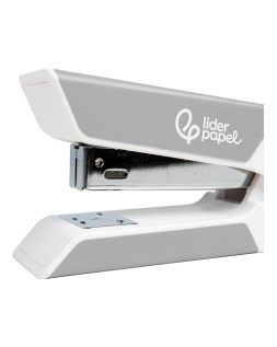 Grapadora liderpapel con regalo de extraegrapas y caja de 1000 grapas 26/6 capacidad 20h color gris