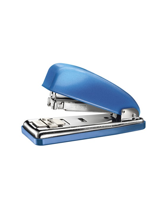 Grapadora petrus 226 classic wow azul metalizado capacidad 30 hojas en blister