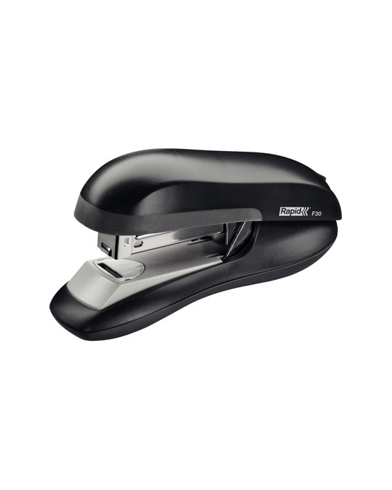 Grapadora rapid f30 plastico abs color negro capacidad 30 hojas usa grapas 24/6 y 26/6