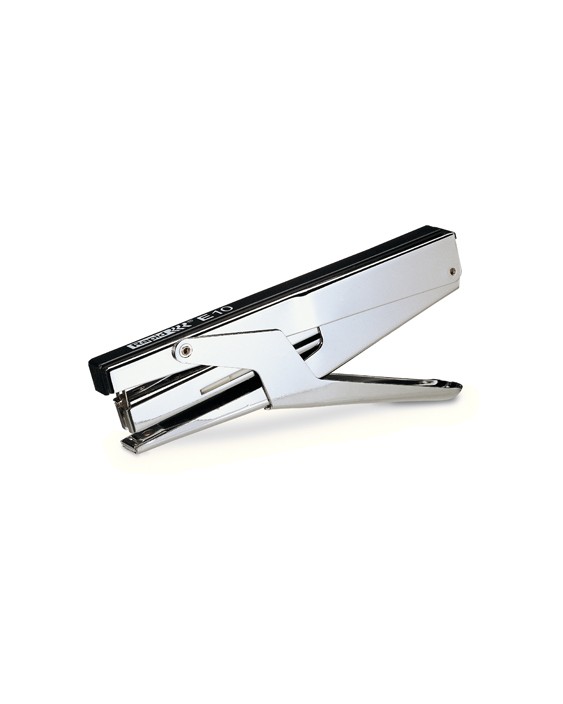 Grapadora tenaza rapid e10 cromado/negro capacidad 15 hojas usa grapas nº 10