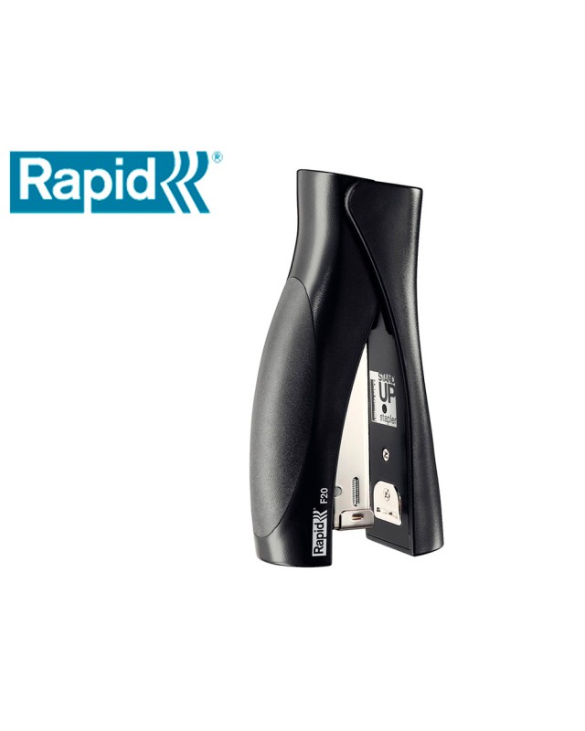 Grapadora rapid vertical ultimate f20 plastico capacidad de grapado 20 hojas usa grapas 24/6 y 26/6 color