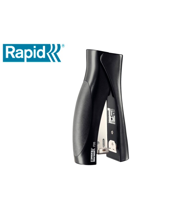 Grapadora rapid vertical ultimate f20 plastico capacidad de grapado 20 hojas usa grapas 24/6 y 26/6 color