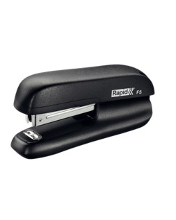 Grapadora rapid f5 mini plastico capacidad de grapado 10 hojas usa grapas nº 10 color negro