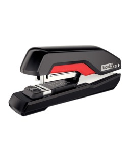 Grapadora rapid s27 fullstrip plastico capacidad de grapado 30 hojas usa grapas 24/6 y 26/6 color negro/rojo