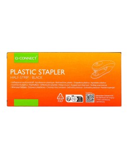 Grapadora q-connect kf14204 plastico abs negra capacidad 20 hojas