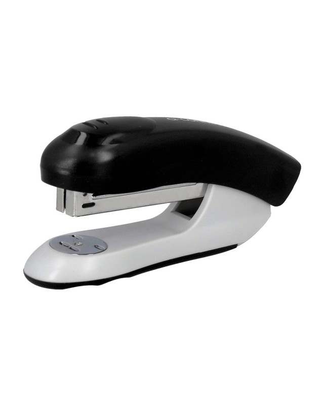 Grapadora q-connect kf14207 plastico abs negra capacidad 20 hojas medidas 177x43x67mm