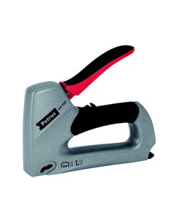 Grapadora petrus clavadora 340 top bricolaje cuerpo de aluminio ajuste de potencia utiliza grapas nº530 y clavos nº8
