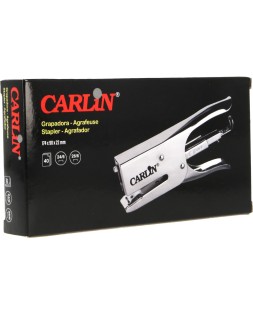 Grapadora carlin de tenaza capacidad 40 hojas usa grapas 24/6 26/6