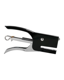 Grapadora q-connect de tenaza kf22340 metalica color negro capacidad 12 hojas usa grapas numero 10