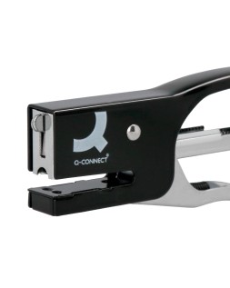 Grapadora q-connect de tenaza kf22340 metalica color negro capacidad 12 hojas usa grapas numero 10